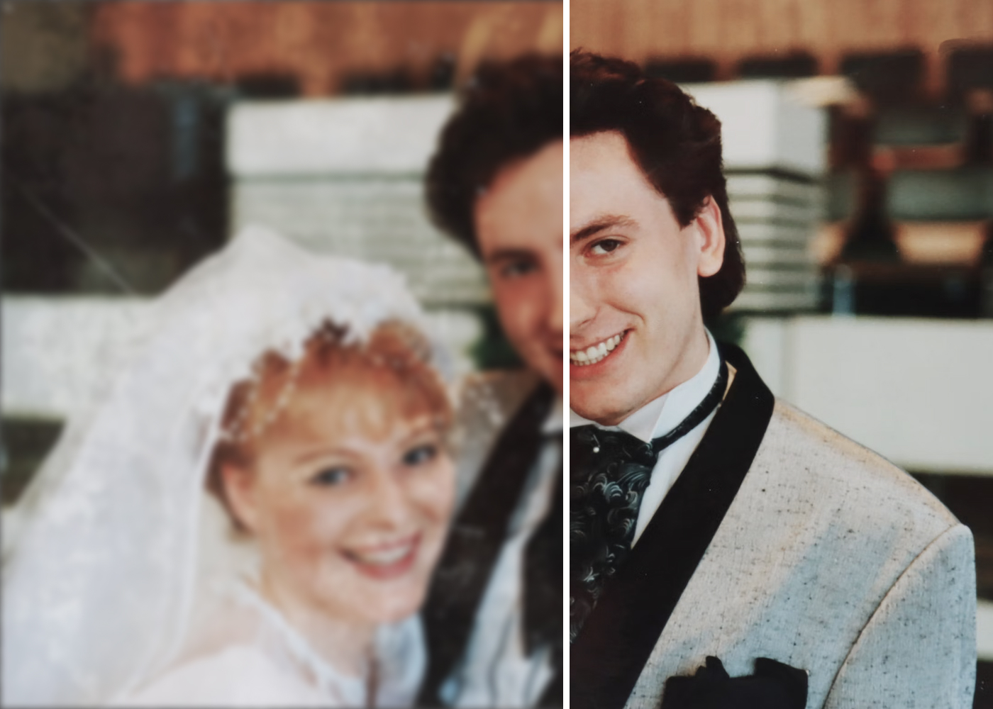 AI photo enhancement example